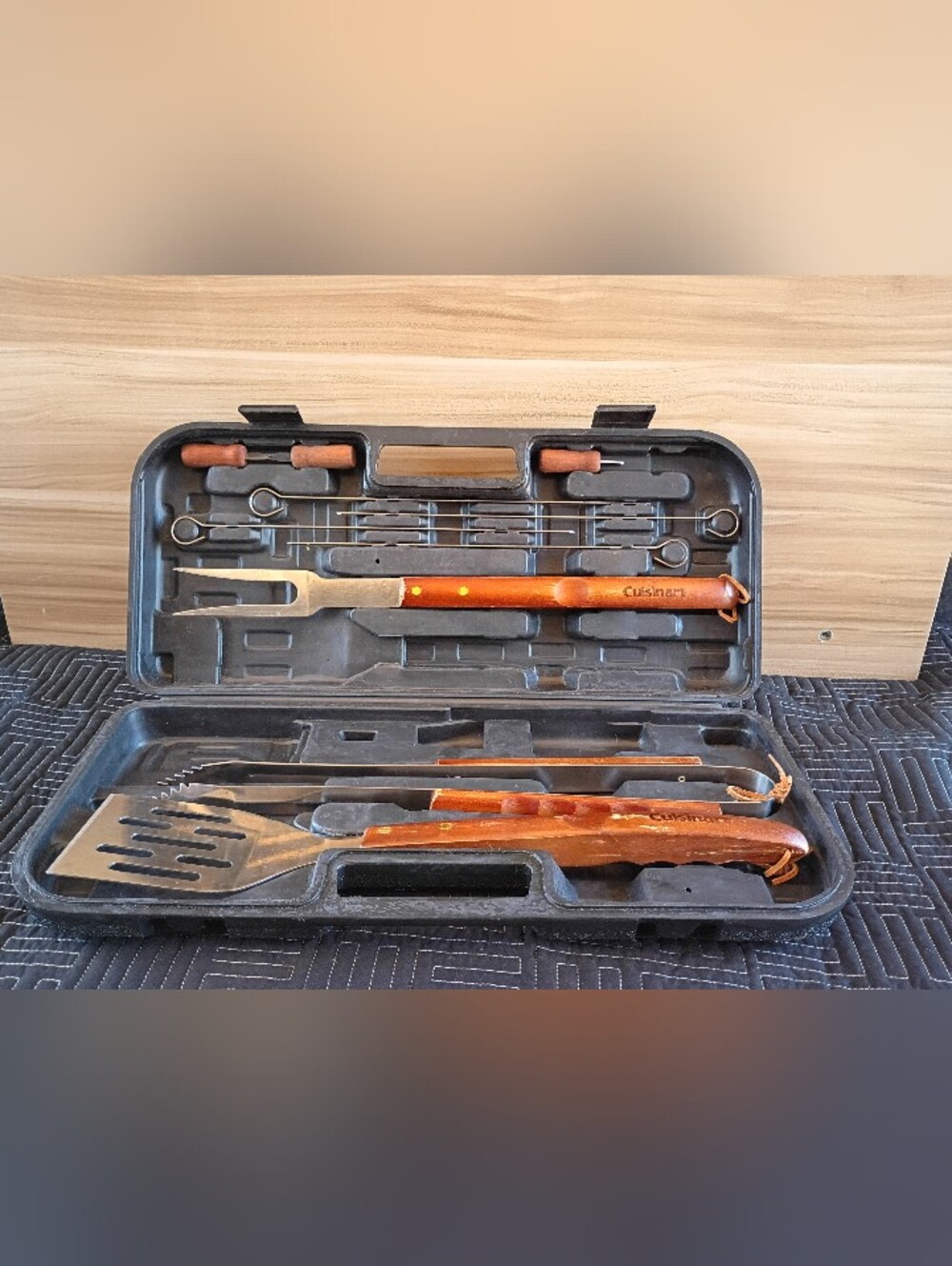 Cuisinart 12-pc. Wooden Handle Grilling Tool Set